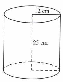 Hình trụ xô đựng nước